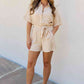 Petal Dew At Her Best Full Size Button Down Romper