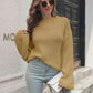 Round Neck Dropped Shoulder Sweater